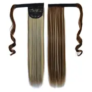 Long Straight Ponytail Wig with Invisible Bandage