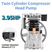 2.95HP Twin Cylinder Replacement 2065 Air Compressor Head Pump New W/ Silencer