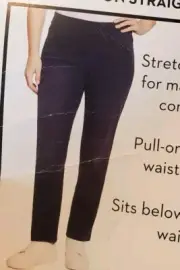 Nine West Ladies Heidi Pull On Straight Pant Size 16 Jay NWT