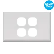 HPM Excel 4 Gang Light Switch White Cover
