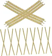 GOOHOCHY Replace Guitar Fret Wires 20pcs Fretwire Set Standard Guitar Frets Upgrade Brass Material