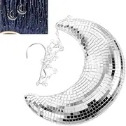 Disco Mirror Ball, Glass Rotating Party Light, 50s 60s 70s DJ Effect for Nightclubs, Weddings, Stage