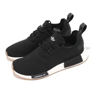 【adidas 愛迪達】休閒鞋 NMD_R1 男鞋 女鞋 黑 白 緩震 襪套 Boost 膠底 經典 運動鞋 愛迪達(GZ9257)