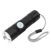High Power LED Light USB Rechargeable Torch UV Ultraviolet Lamp for Money
