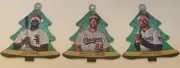 LOT (3) 2022 Topps Holiday Holiday XMas Tree Ornaments - ROBERT, KERSHAW & BETTS