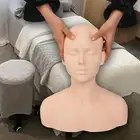 Practice Training Head Mannequin Flexible Makeup Head for Salon Beauty SPA