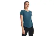 4 x Womens Under Armour Streaker Blue Reflective Short Sleeve Athletic Shirt