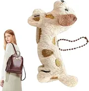 Plush Bag Charm - Dog Bag Charm,Cartoon Puppy Stuffed Keyring Backpack Decoration For Classroom Graduation Travel Suitcase