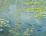 Claude Monet - Waterlilies Giclee Fine Art Print Reproduction on Canvas 36"