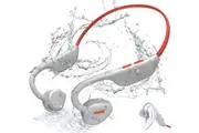 Open Ear Bluetooth Sports Headphones Wireless with Mic, 8-Hour Playtime for Running, Hiking, Cycling (White)