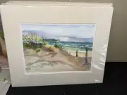 Arline Tinus 10x14” Giclee Print 2/25 “Sand Dune With Storm Coming On” AT101