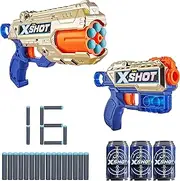X-Shot-EXCEL-Combo Pack Golden Reflex 6 and Kickback(3Cans,16Darts) Mail Box by ZURU