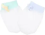 [TOVINANNA] 2 Pairs No Scratch Ice Silk Gloves Ant Scratch Mittens for Newborns Gentle Skin Spring Summer Use
