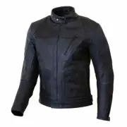 MERLIN GABLE BLACK LEATHER WATERPROOF MOTORCYCLE MOTORBIKE MENS JACKET WITH D3O