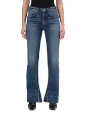 Agolde Mid Rise Kick Boot Jeans in Stencil
