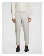 [yd.] Kent Cropped Chinos in Ice Grey