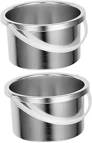 Beaupretty 2pcs Sturdy Aluminum Hair Removal Wax Warmer Pot Liner Wax Therapy Machine Inner Pot 500ml for Salon Home