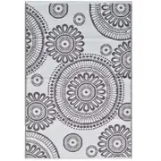 Reversible Outdoor Plastic Mat - Chatai Mandala-Stone