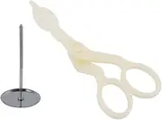 Baxnore Cake Decorating Scissors Plastic Flower Transfer, Sugar Craft Tools with Non-Slip Grip, Fondant Shaping Scissors for Wedding Cakes, Professional Baking Accessories