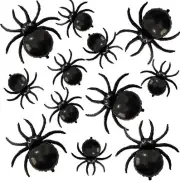 12PCS Halloween Black Spider balloons - 33" Giant and 17.2" Small Spiders Foi...
