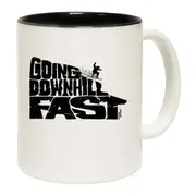 Power Monkeez Going Downhill Fast Snowboarding Mug Cup
