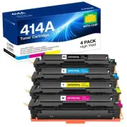 MCYCOLOR 414A Toner Cartridge 4-Pack w/Chip for HP M479fdw M454dw M454dn