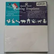 June Tailor Quick Stick Quilting Templates Reusable Sturdy Adhesive Animal