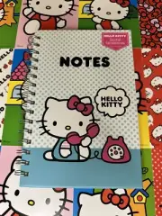 Hello Kitty Polka Dot Spiral Notebook Hard Cover Lined Pages BRAND NEW!!!