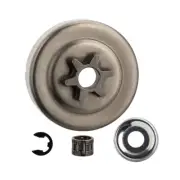 3/8"-6T Clutch Drum Sprocket Washer E-Clip Kit For STIHL Chainsaw MS170 MS180