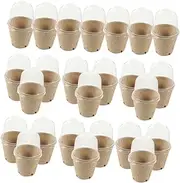 WEKADRIN 25Pcs Nursery Planter Pots Paper Seedling Pots with Drainage for Durable Tear Resistant Design for Plant Lovers