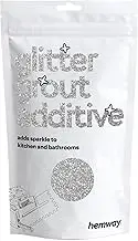 Hemway Silver Glitter Grout Tile Additive 100g / 3.5oz for Tiles Bathroom Kitchen, Waterproof, Fade Resistant