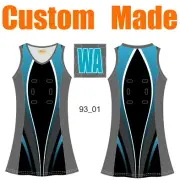 Performance Sports A-line Netball Dresses Kits Custom Sublimation Printed 93