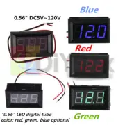 0.56 Inch 2 Wire Digital Voltmeter LED Voltage Panel Meter DC5-120V Waterproof