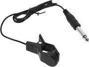 Sosoport Acoustic Guitar Locking Tuners Piezo Pickup for Acoustic Guitar Violin Pickup Piezo Microphone Flute Microphone Pick up Clip Musical Instrument Accessories Black Abs