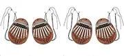 Binxind 4Pcs Kalimba Thumb Piano 8 Key Mini Thumb Piano Finger Piano Mini Kalimba Thumb Piano for Kid Adult Instrument Accessory