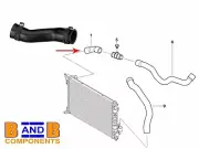 RADIATOR UPPER WATER HOSE PIPE MINI R52 R53 COOPER S JCW 17127515500 A938