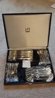 Hanae Mori Appetit Papillon Dessert 20 Piece Set Stainless Steel