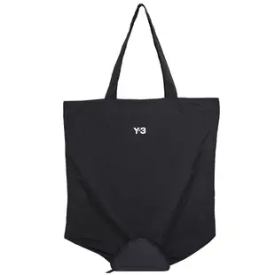 Y-3 PCKBL TOTE 尼龍品牌徽標Y-3 Logo山本耀司可折環保托特包(黑色/H63099)