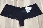 B.tempt'd by Wacoal Women's Inspired Eyelet Boyshort Panty Black- XL