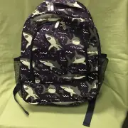 New N Gil 17”x13” School Back Pack in Shark Print