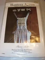 WOMENS HOSTESS APRON ENGLISH SMOCKING PATTERN SEWING CRAFTS ROWENA SMITH