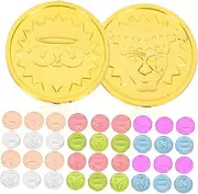 100Pcs Clown Coins Multi Function Props for Parties Games Decorations for Treasure Hunts Pirate Themes Birthday Activities Rewards