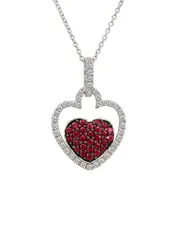 Le Vian 14K 0.75 ct. tw. Diamond & Rubies Necklace