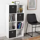 11" 8 Cube Organizer Shelf Storage Shelving Wide Bookshelf Display Bookcase