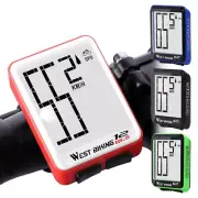 Bike Computer LED Digital Rate Bicycle Speedometer Wireless Odometer Stopwatch