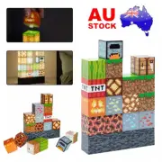 Minecraft Building Block Light Game Kids Sleeping Ningt Lights Desk Lamp Toy DIY