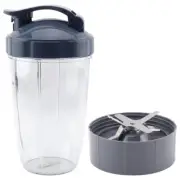 24 oz Cup, To-Go Lid & Extractor Blade for NutriBullet NB-101B NB-101S NB-201