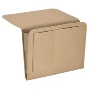 11" Felt Bedside Organizer Bed Hanging Caddy 5 Pockets Hanging Bag Beige