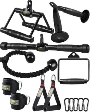 Cable Machine Accessories for Home Gym, LAT Pulldown Attachments, Durable and Re