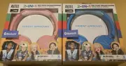 2 Altec Lansing 2-In-1 Bluetooth Kids Safe Headphones Blue And Pink New Sealed